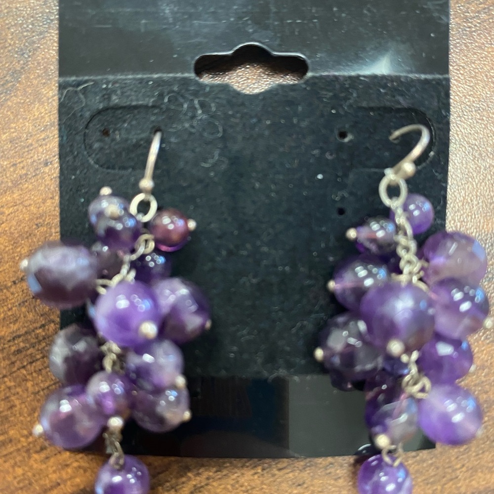 Genuine Amethyst Earrings